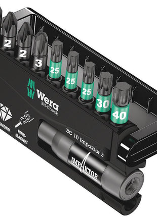 WERA Assortiment d'embouts Bit-Check 10 Impaktor 1 10 pièces ( 4000829046 )