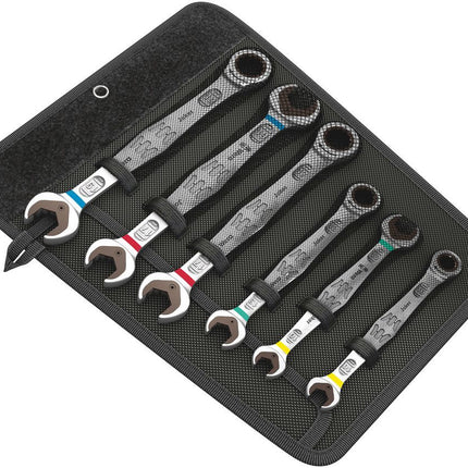 WERA Joker 6-piece ratchet spanner set, spanner sizes 10-19 mm ( 4000821670 )