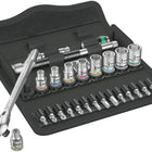 WERA socket spanner set 8100 SA 8 Zyklop 28-piece 1/4 ″ ( 4000821659 )