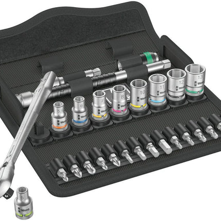 Set di chiavi a bussola WERA 8100 SA 8 Zyklop 28 pezzi 1/4 ″ ( 4000821659 )