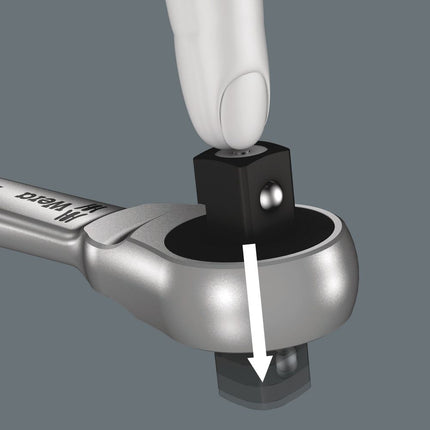 WERA Zyklop Metalowa grzechotka przelotowa 1/2 ″ 38 zębów ( 4000821547 )