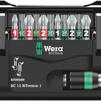 WERA Bitsortiment Bit-Check 12 BiTorsion 1 12-teilig ( 4000829019 )