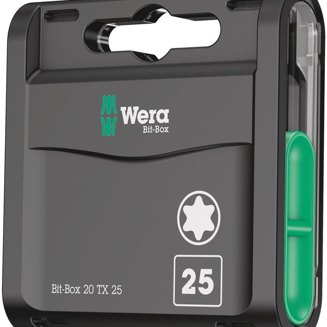 WERA large pack of bits 1/4 ″ T 25 Length 25 mm ( 4000829009 )