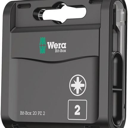 WERA large pack of bits 1/4 ″ PZD 2 Length 25 mm ( 4000829007 )
