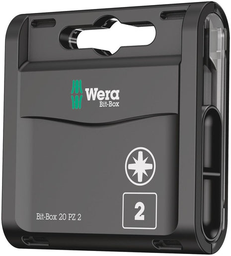 WERA paquete grande de puntas 1/4″ PZD 2 longitud 25 mm (4000829007)