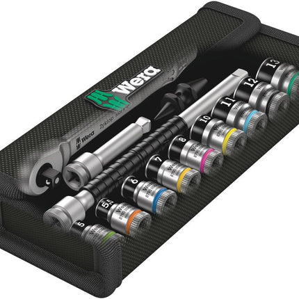 Set di chiavi a bussola WERA 8100 SA 12 HF Zyklop 13 pezzi 1/4 ″ ( 4000821783 )