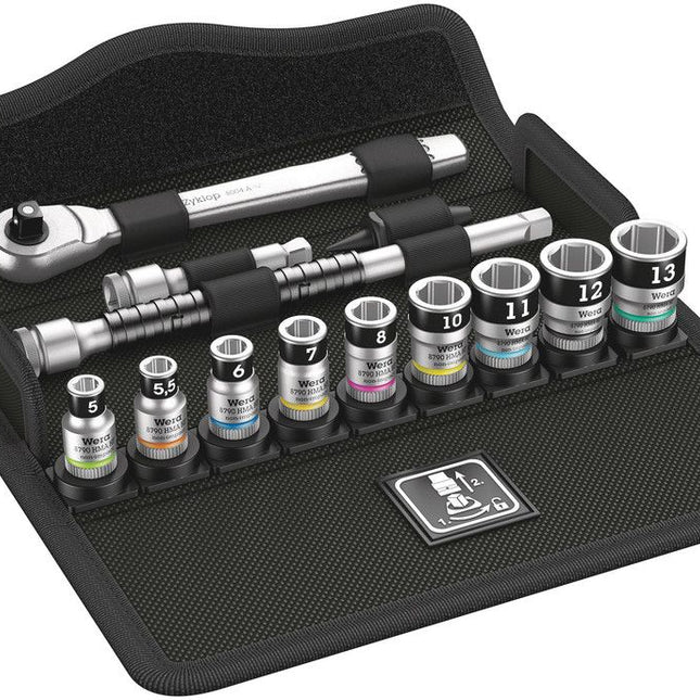 Set di chiavi a bussola WERA 8100 SA 12 HF Zyklop 13 pezzi 1/4 ″ ( 4000821783 )