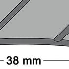 PG LM-Übergangsschiene Breite 38 mm Länge 90 cm Aluminium silberfarbig ( 3000259509 )