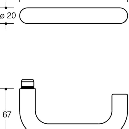 HEWI Rosettengarnitur 111R01.130 Kunststoff 90 ( 3000205230 )