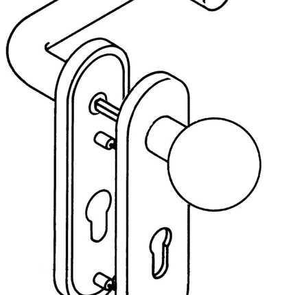 HEWI Feuerschutzgarnitur 111R13.113 Kunststoff 90 D/K ( 3000204165 )