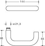 Medio juego HEWI 111XAH22.130 acero inoxidable XA ( 8000263039 )