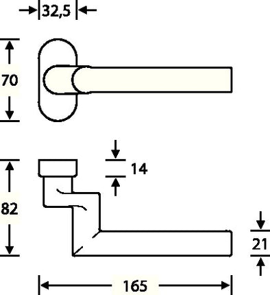 FSB Feuerschutzdrückerlochteil 06 1076 Edelstahl 6204 ( 3314302010 )