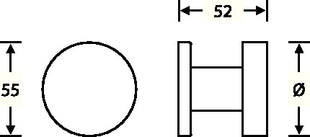 FSB Bouton de porte 23 0829 0005 aluminium 0105 ( 3311102134 )