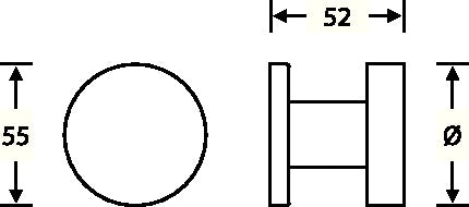 FSB Bouton de porte 23 0829 0005 aluminium 0105 ( 3311102134 )