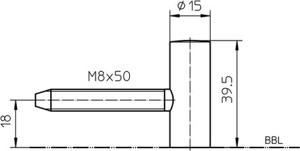 Sezione anta SIMONSWERK V 0020 in 2 parti ( 3000255751 )