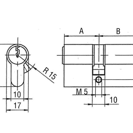 BKS service double cylinder PZ 8890 31/31 mm ( 3000201173 )