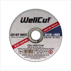 WellCut WCM 12510 - 25 Stück Trennscheiben 125 mm für Metalle, Stahlblech, Edelstahl