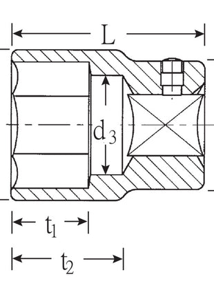 STAHLWILLE Steckschlüsseleinsatz 55 3/4 ″ 6-kant ( 4000826452 )