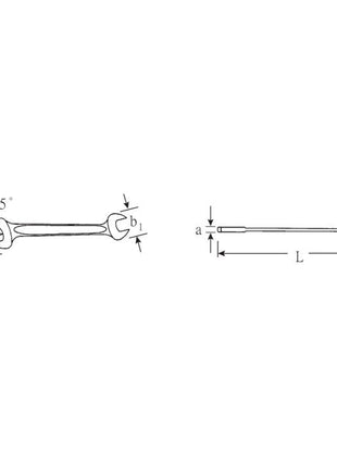 STAHLWILLE Doppelmaulschlüssel MOTOR 10 8 x 10 mm Länge 140 mm ( 4000826146 )