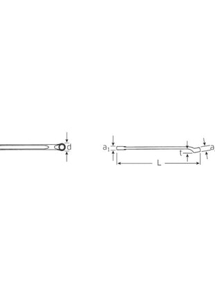 STAHLWILLE Klucz płasko-oczkowy OPEN-BOX 14 SW 6 mm Długość 125 mm ( 4000826037 )