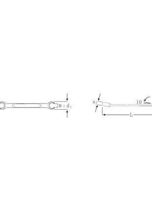 STAHLWILLE Clé polygonale double OPEN-RING 24 11 x 13 mm 170 mm ( 4000826108 )