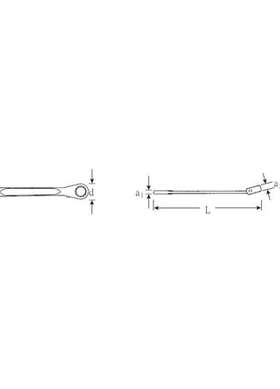 STAHLWILLE Maulringratschenschlüssel OPEN-RATCH 17 Schlüsselweite 14 mm Länge 190 mm ( 4000826069 )