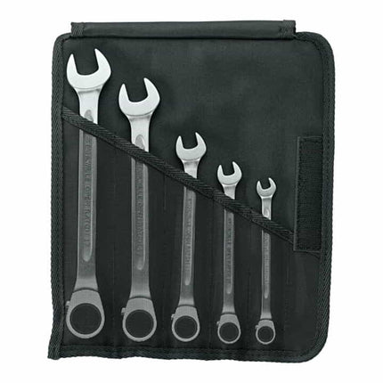 STAHLWILLE ratchet spanner set 17/5 5-piece spanner widths 8-19 mm ( 4000826075 )