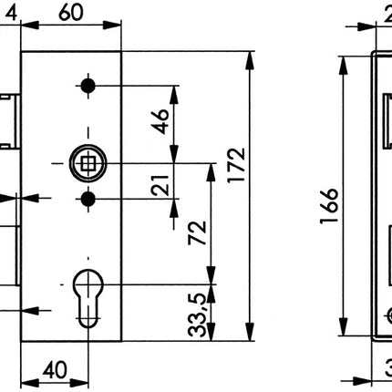 Custodia AMF 141UNIG-30PZ DIN sinistra/destra ( 3000251248 )