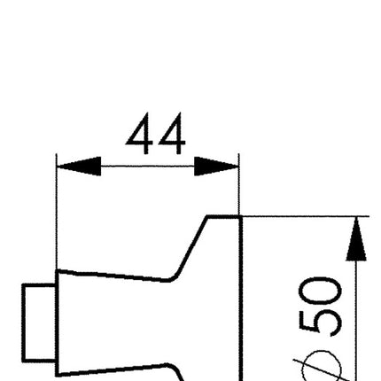 Otwór na gałkę drzwi AMF część 477L jasny metal F1 / kolor srebrny ( 3311121008 )