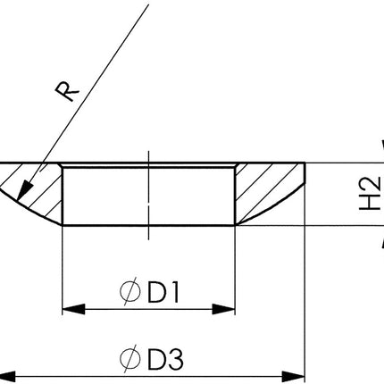 Arandela esférica AMF DIN 6319C para tornillos M12 ( 4000833458 )