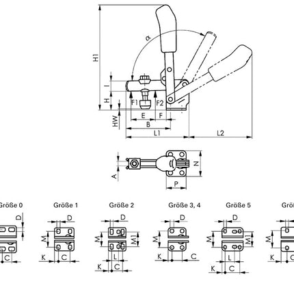 AMF Senkrechtspanner Nr. 6800 Größe 0 ( 4000833500 )