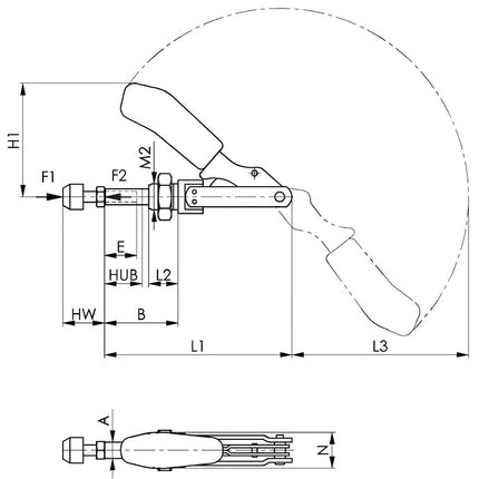 AMF Schubstangenspanner Nr. 6844 Größe 3 ( 4123665300 )