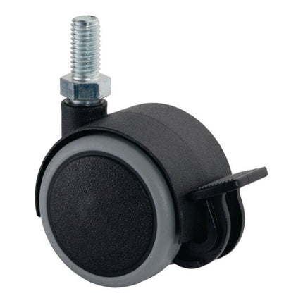 BS ROLLEN Doppia ruota in plastica con freno Ø ruota 50 mm Portata 50 kg ( 3000275010 )