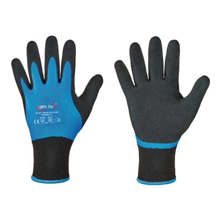 handschuhe gr. 10 entspricht OPTIFLEX Handschuhe Winter Aqua Guard Größe 10 schwarz/blau ( 80001403 – Toolbrothers