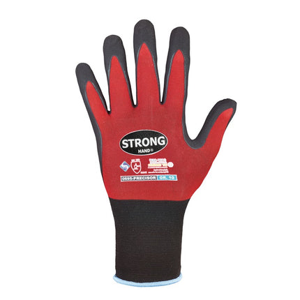 GUANTES STRONGHAND PRECISOR talla 10 rojo/negro ( 8000549464 )