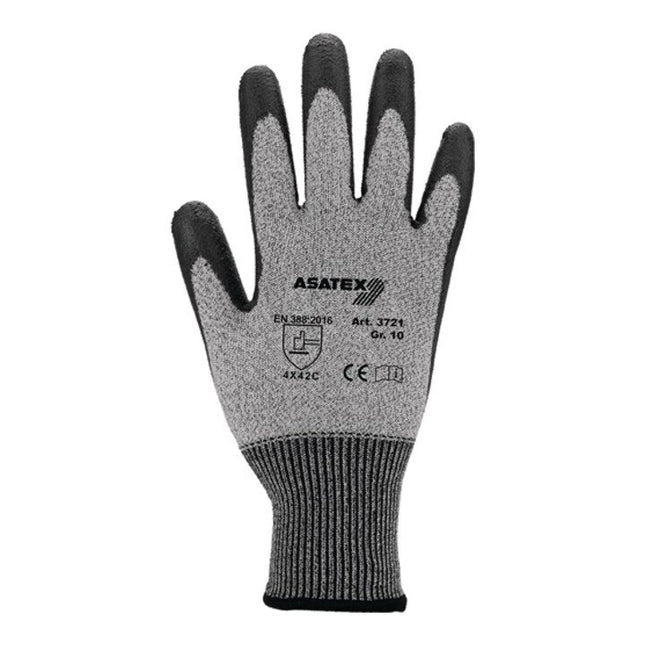 Guantes anticorte ASATEX talla 10 gris/negro ( 4000371146 )