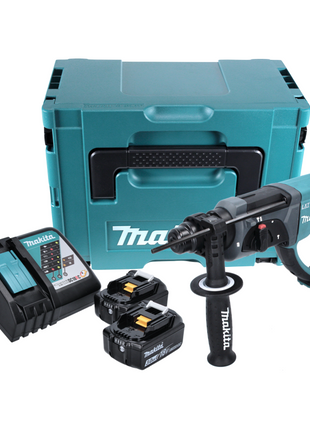 Makita DHR 202 RFJ Akku Kombihammer 18 V 2,0 J SDS Plus + 2x Akku 3,0 Ah + Ladegerät + Makpac - Toolbrothers