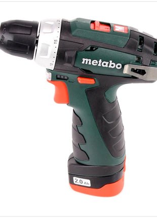 Metabo Power Maxx BS 10,8 Akku Bohrschrauber 10,8V + 2x Akku 2,0Ah + Ladegerät + Koffer ( 600080500 ) - Toolbrothers