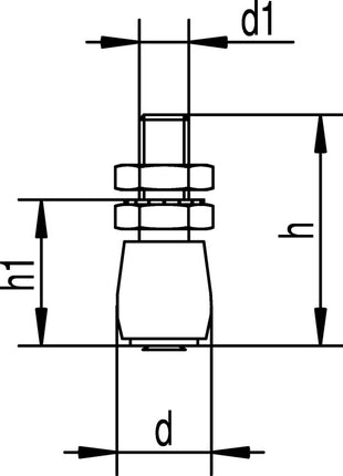 Rolka prowadząca HELM 549 S Stal ocynkowana, żółta ( 3000255957 )