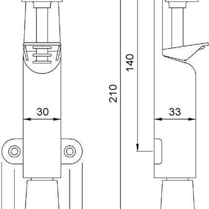 KWS Türfeststeller 102802 Stahl silberfarbig lackiert ( 3000256786 )