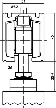 GEZE soft closing mechanism Perlan 140 SoftStop 80 kg EV 1 ( 3326039035 )