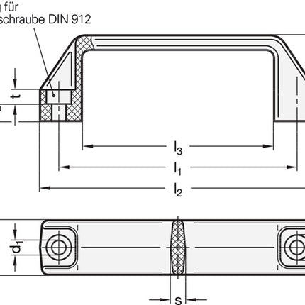 GANTER bow handle GN 528 l1 117 ±1 mm d1 8.5 mm ( 4601000170 )
