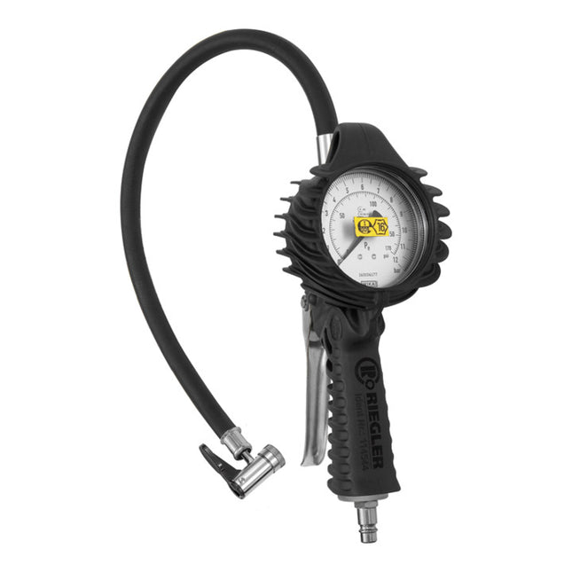 RIEGLER hand tyre inflator calibrated, with lever plug ( 4588880803 )