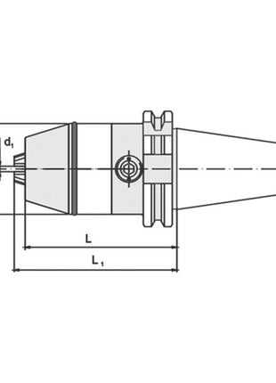 Portabrocas sin llave WTE NC DIN 69871A sujeción Ø 0,5-13 mm (4000832395)