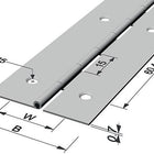 Zawias drążkowy PG Szerokość zawiasu otwartego 32 mm Grubość materiału 0,7 mm ( 3000272021 )
