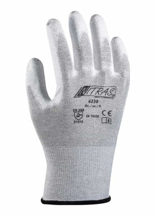 NITRAS Handschuhe 6230 Größe 9 grau/weiß ( 8000235164 )