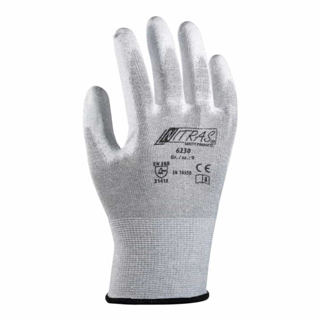 Guantes NITRAS 6230 talla 9 gris/blanco ( 8000235164 )