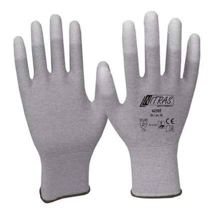 Guantes NITRAS talla 10 gris/blanco ( 4000371800 )