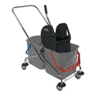 Carro de limpieza SPRINTUS cubo 2 x 27 l, prensa (9000472003)