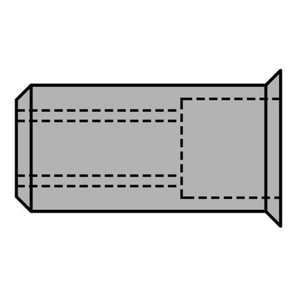 GESIPA Écrou à river  tige de rivet D. x l. 9 x 15,5 mm M6 ( 4000813791 )